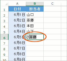 自動で入力を手助けするオートコンプリートの設定解除 Excel エクセル