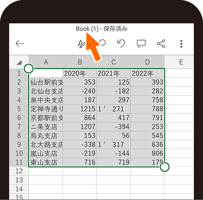 Excelデータになった