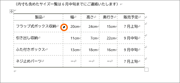 セルを選択するマウスポインターの形